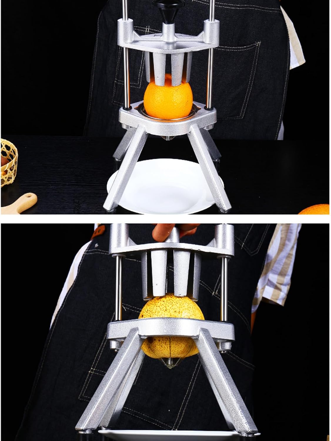 Zerodis Fruit Cutter Blade Replacement, Stainless Steel Lime Slicer Blade Vegetable Chopper Dicer Blade for Pears Oranges (8 Section)