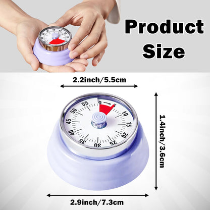 60-Minute Magnetic Visual Timer, Silent Operation and No Battery Needed, Time Management Tools for Kitchen, Homeschool Desk, Office Meetings & Home Learning Timer (Green)