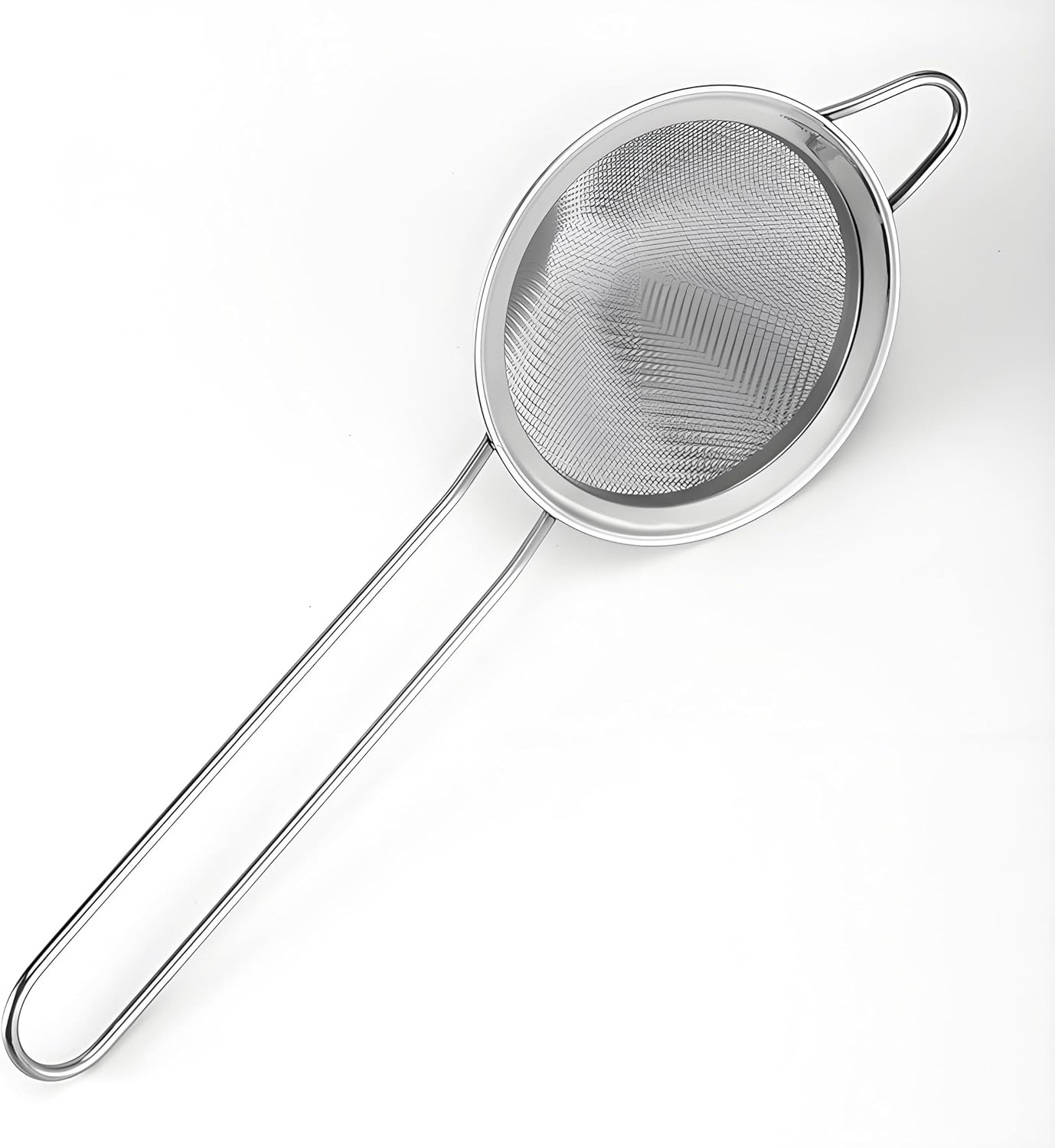 3-Piece Stainless Steel Fine Mesh Strainer Set - Conical Tea & Cocktail Filter for Loose Leaf, Food, Bar Use - Ergonomic Durable Kitchen Colander Tool