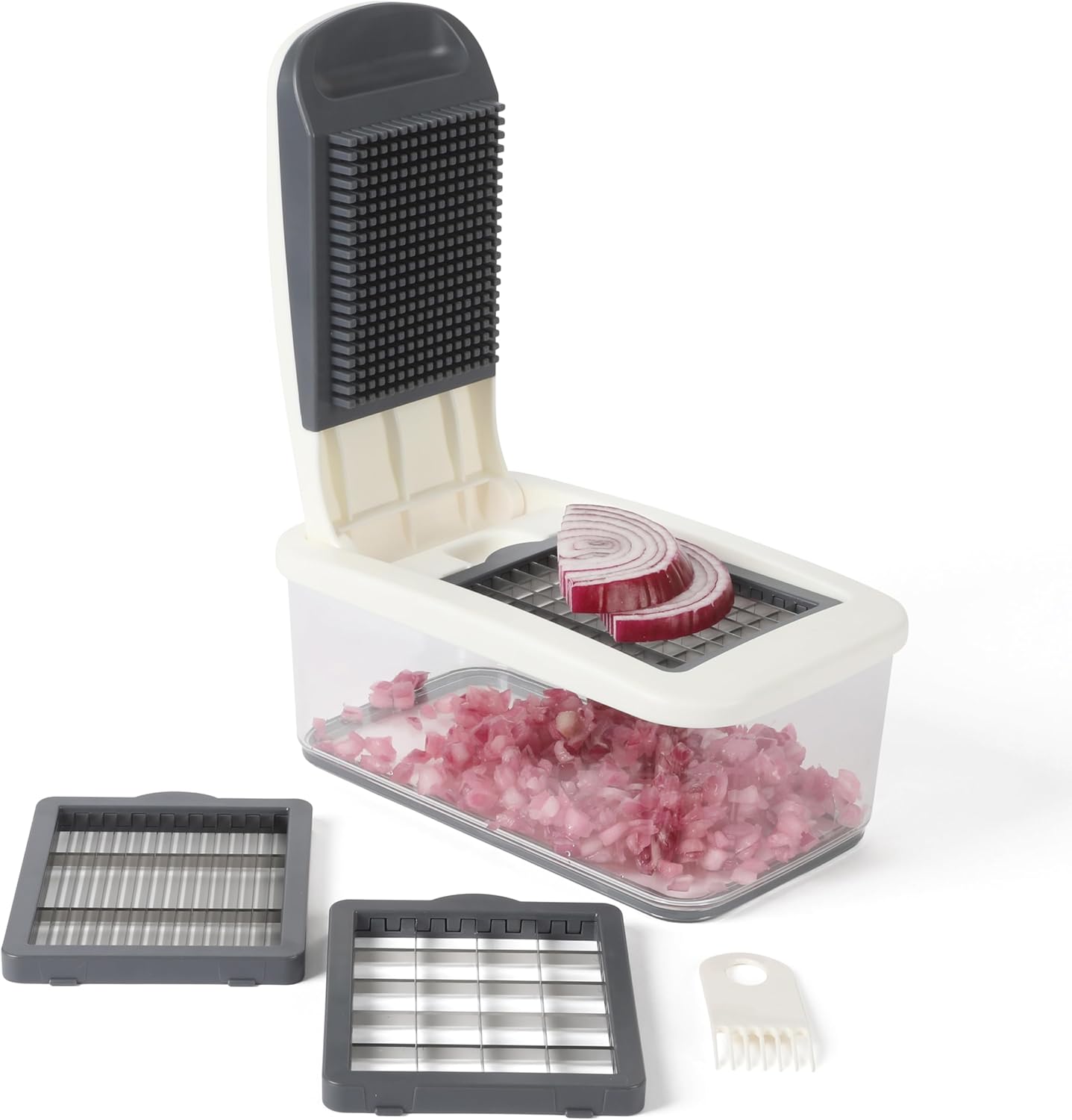 Calphalon Aero 5 in 1 Vegetable Chopper and Dicer, Food Chopper with Container