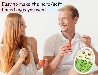 Lasubst Egg Timer for Boiling Eggs that Changes Color When Done, Tricolor
