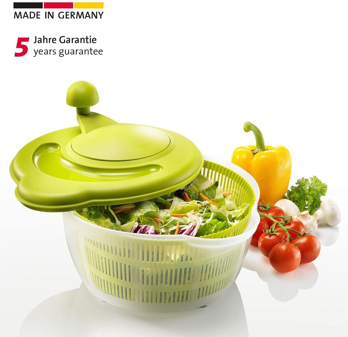 Westmark Germany Vegetable and Salad Spinner with Pouring Spout (Red)