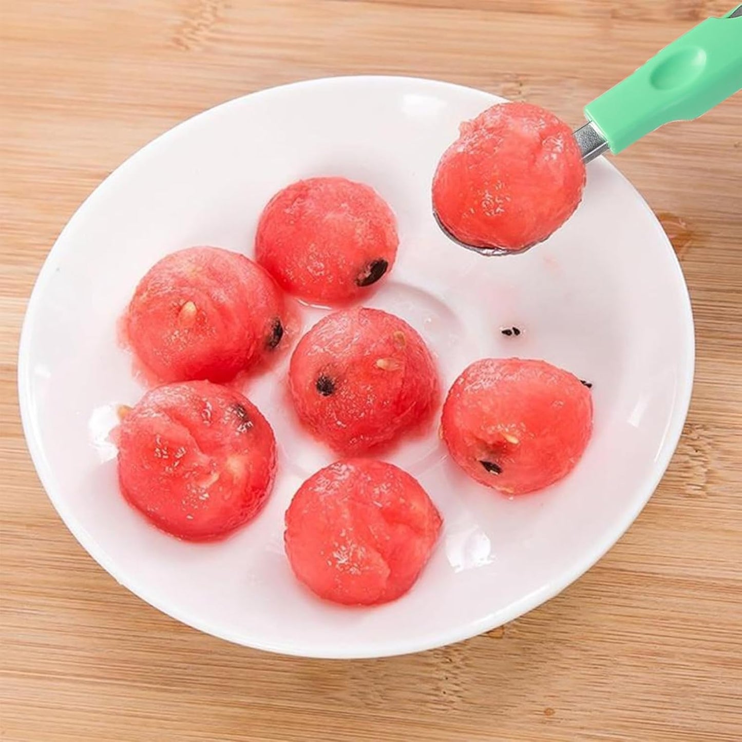 Melon Baller Scoop Set,Cookie Scoops for Baking and Ice Cream Scooper and Fruit Slicer Cutter
