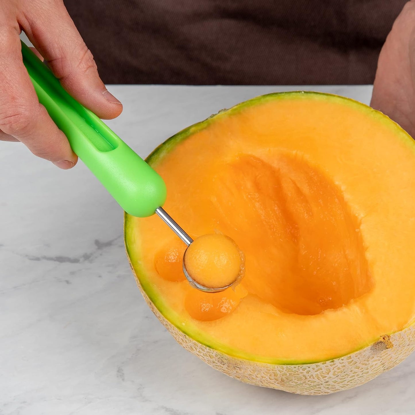 Prep Solutions Dual-Ended, 2-In-1 Melon Baller With Seed And Rind Remover Scoop