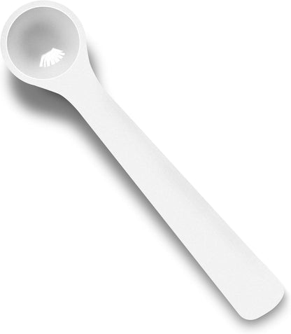 1g Plastic Measuring Spoons (2ml) – Pack of 10 Mini Scoops for Protein Poweder, Baby Formula, Baking, Coffee, Supplements – Approx. 1/5 Teaspoon Scoop (tsp)