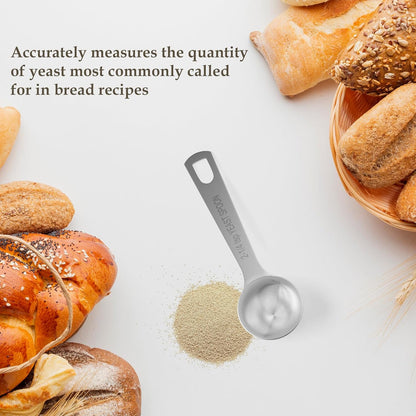 1PCS Yeast Measuring Spoon, Stainless Steel 2-1/4 Teaspoons, 2.25tsp, 0.25 Ounces