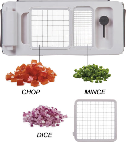 PL8 Professional Chopper, Black - Multi-Functional Vegetable Chopper, Dicer, and Mincer with Sturdy Stainless Steel Frame, Perfect for Onions, Tomatoes, and More