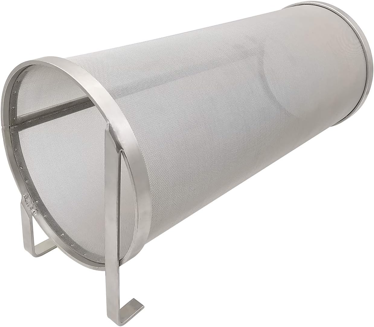 Hop Hopper Spider Strainer Basket Filter for Homebrew Hops Beer & Tea Brewing Bucket Fermenter Kettle, 304 Stainless Steel 300 Micron Mesh - 4" x 10"