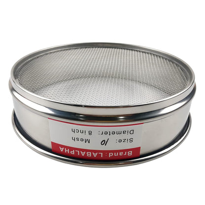 LABALPHA 120 Mesh Lab Sieves, #120 Mesh Test Sieve, 8'' Diameter, 304 Stainless Steel Wire Cloth (0.125mm)