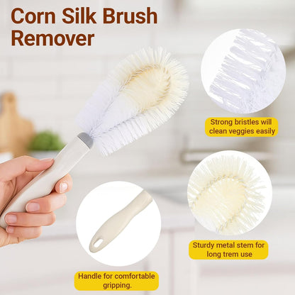 Nuogo Corn Peeler with Corn Silk Remover Stainless Steel Stripping Tool for Home & Outdoor Barbecue