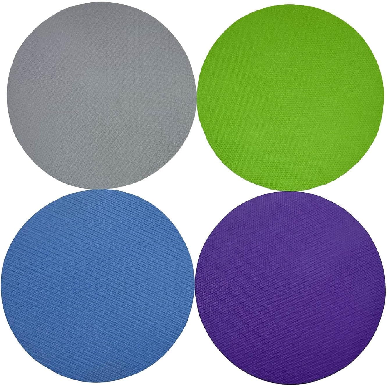 4 Pack Rubber Jar Opener Grippers, 4.9 Inch Round Bottle Opener, Jar Opener for Seniors with Arthritis(Blue,Red,Green,Yellow)