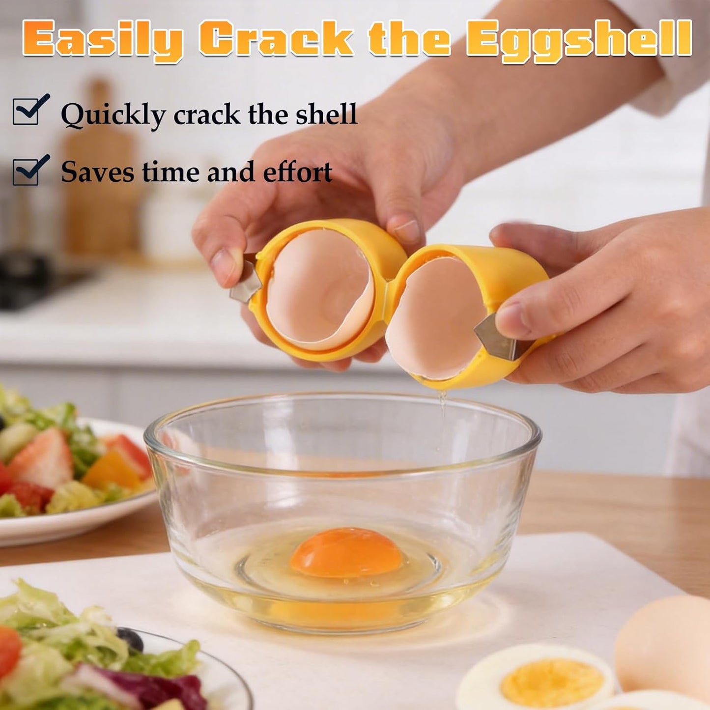 3 in 1 Egg Slicer for Hard Boiled Eggs,3 Cutting Modes,with 2 Egg Shell Opener,Stainless Steel Kitchen Dicer for Strawberry, Grape, Mushroom