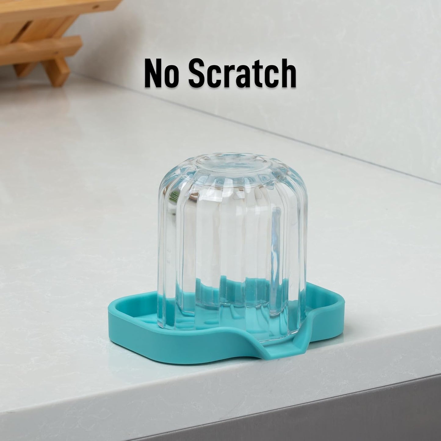 Zulay Kitchen (9x3.5in Sponge Holder for Kitchen Sink - Flexible Heavy-duty Multipurpose Sink Caddy - Counter Organizer for Kitchen, Bathroom, Makeup, Trinkets & More! (Grey)