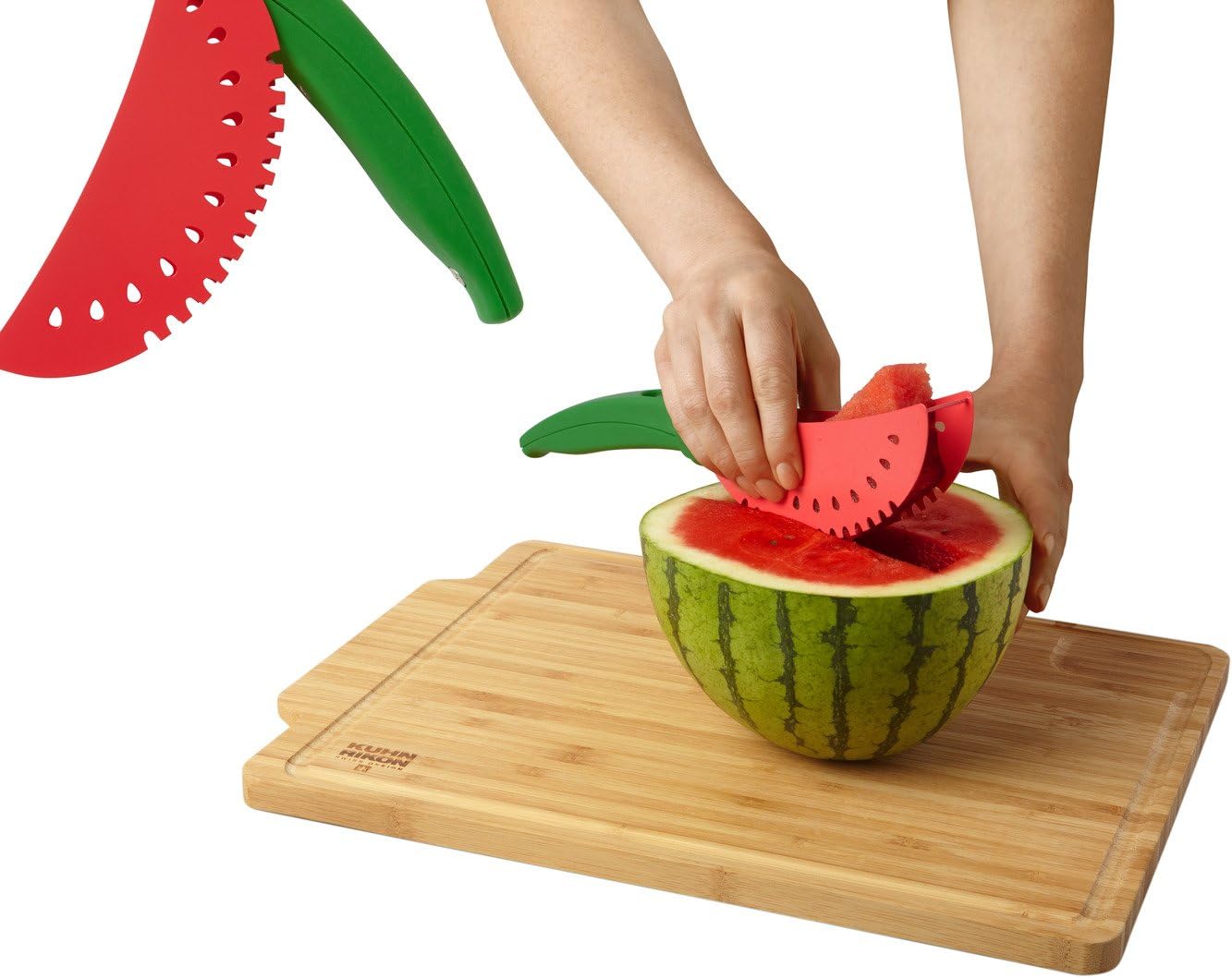 Kuhn Rikon Original Melon Knife Color, Red/Green