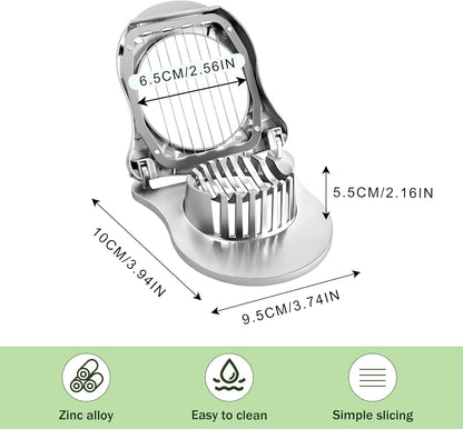 3 in 1 Egg Slicer, Egg Cutter Egg dicer for Boiled Eggs -Stainless Steel Wire with 3 Slicing Styles