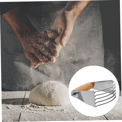 VOSAREA Dough Cutter Flour Mixer Kitchen Tool for Baking Easy to Clean Pastry Blender with Solid Structure for Mixing and Cutting Dough