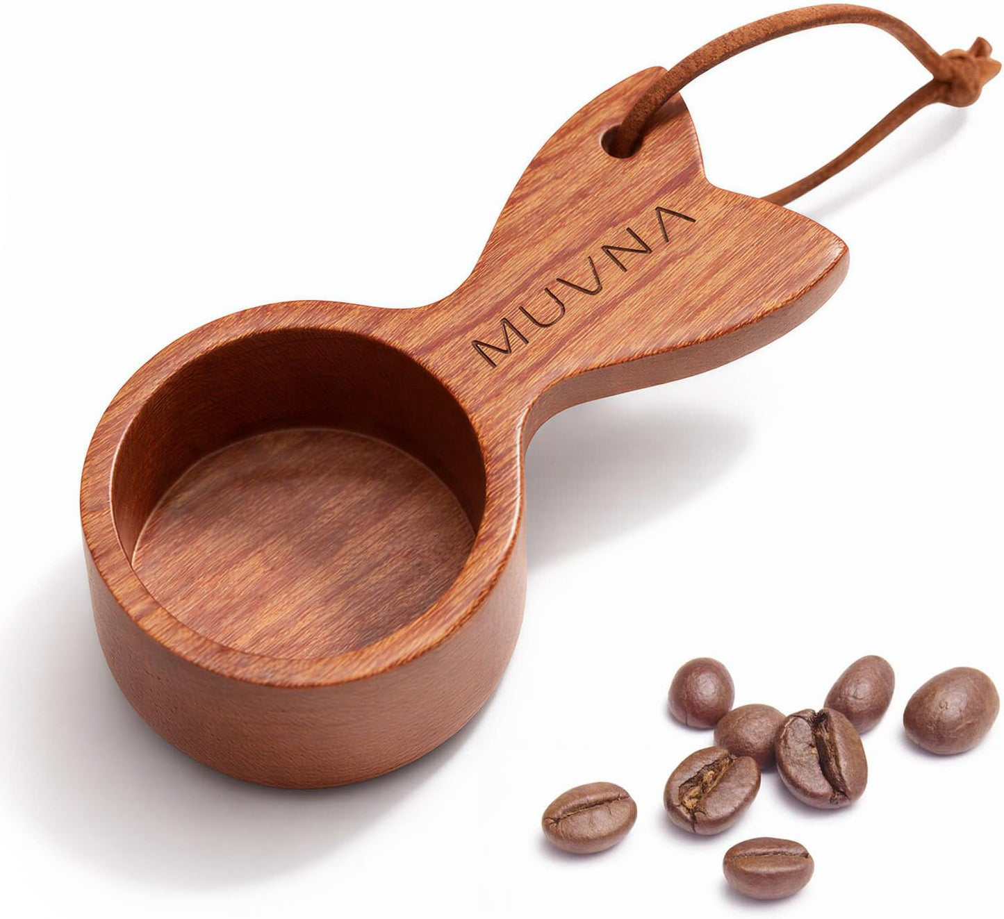 Walnut Coffee Scoop - 10g Wooden Measuring Spoon, Handcrafted Coffee Bean Scoop for Ground Coffee & Tea, Kitchen Accessories Gift for Coffee Lovers