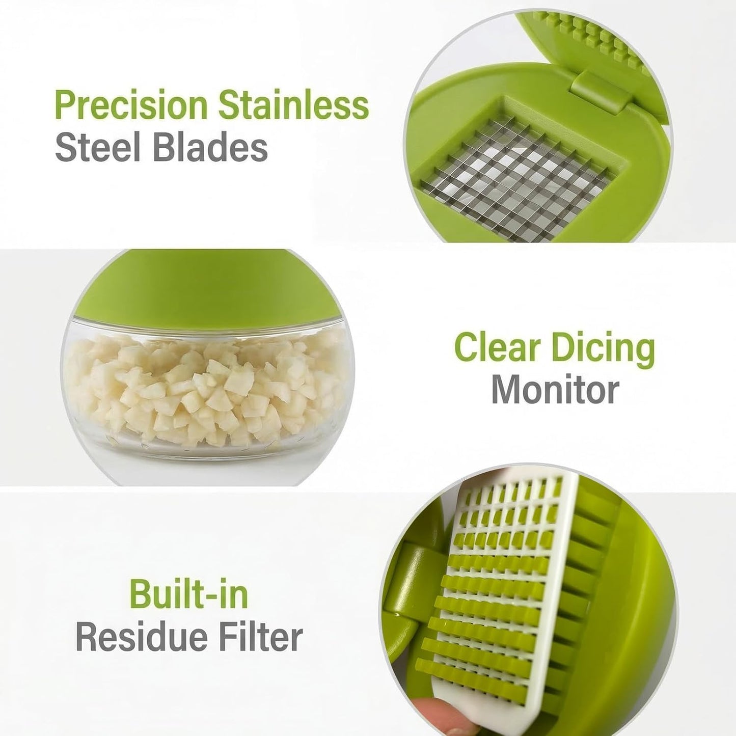 1 Set, 3-in-1 Stainless Steel Garlic Press and Mincer Set with Silicone Peeler, Cleaning Brush, and Storage Container, Multi-Purpose Food Chopper for Easy Garlic Preparation