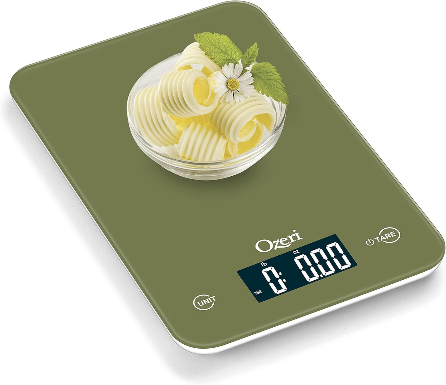 Ozeri Touch Professional Digital Kitchen Scale (12 lbs Edition), Tempered Glass in Elegant Black