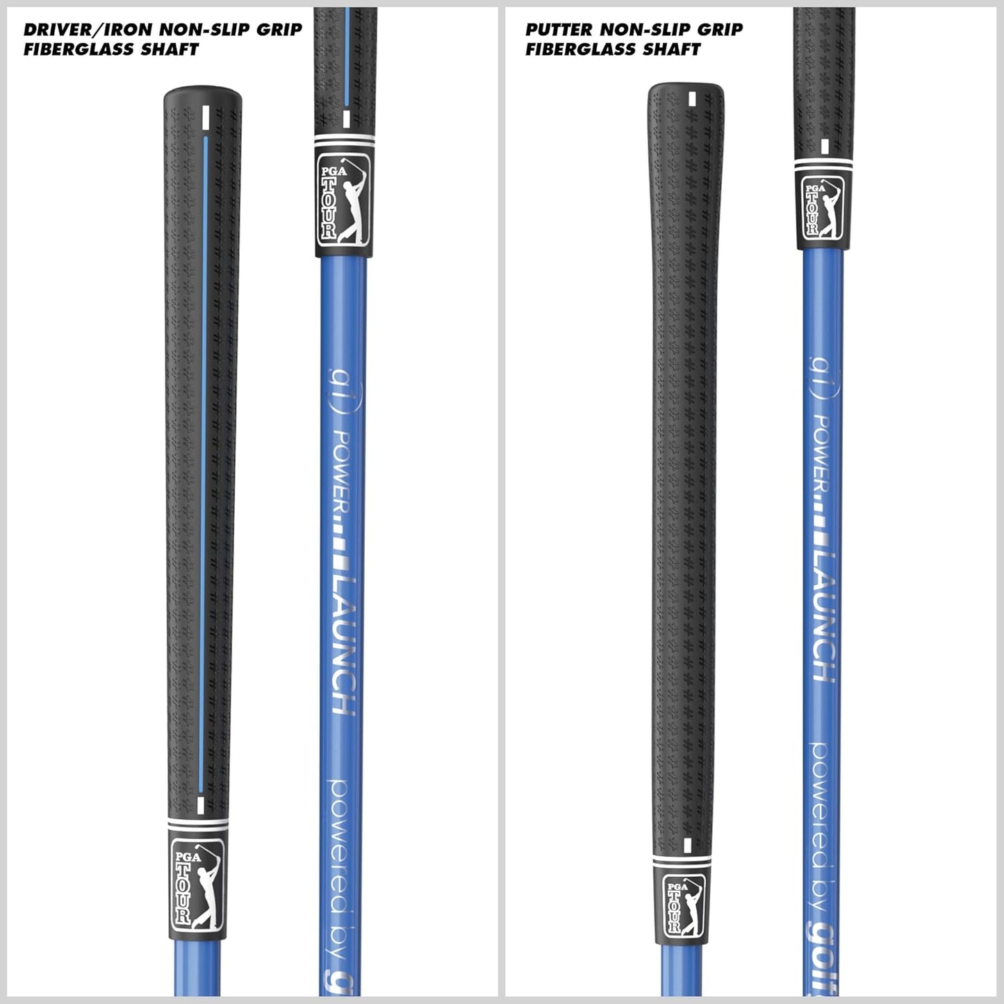 PGA Tour Youth Golf Club Set for Ages 8-12 & 12+ (4’8”–5’10”), Right and Left-Handed Kids Golf Sets – Beginner Junior Golf Clubs with Lightweight Stand Bag, Mallet Putter, Hybrid, Driver