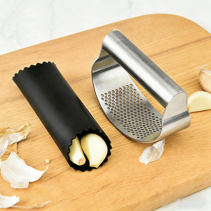 Garlic Press Rocker Stainless Steel, Kitchen Mincer Tool