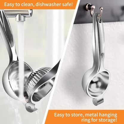 GIUOIDUOPremium Lemon Squeezer, Large Heavy Duty Handhelp Juicer for LemonSqueezer, Stainless Steel Hand Press Citrus Juicer, Lime Squeezer Bar Tool, Manual Citrus Press