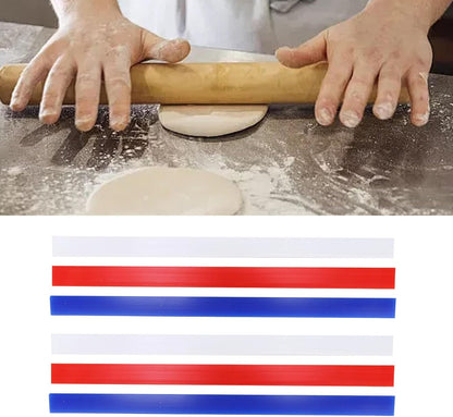 Measuring Dough Strips Baking Food Grade Silicone Professional Rolling Pin Biscuits Pie