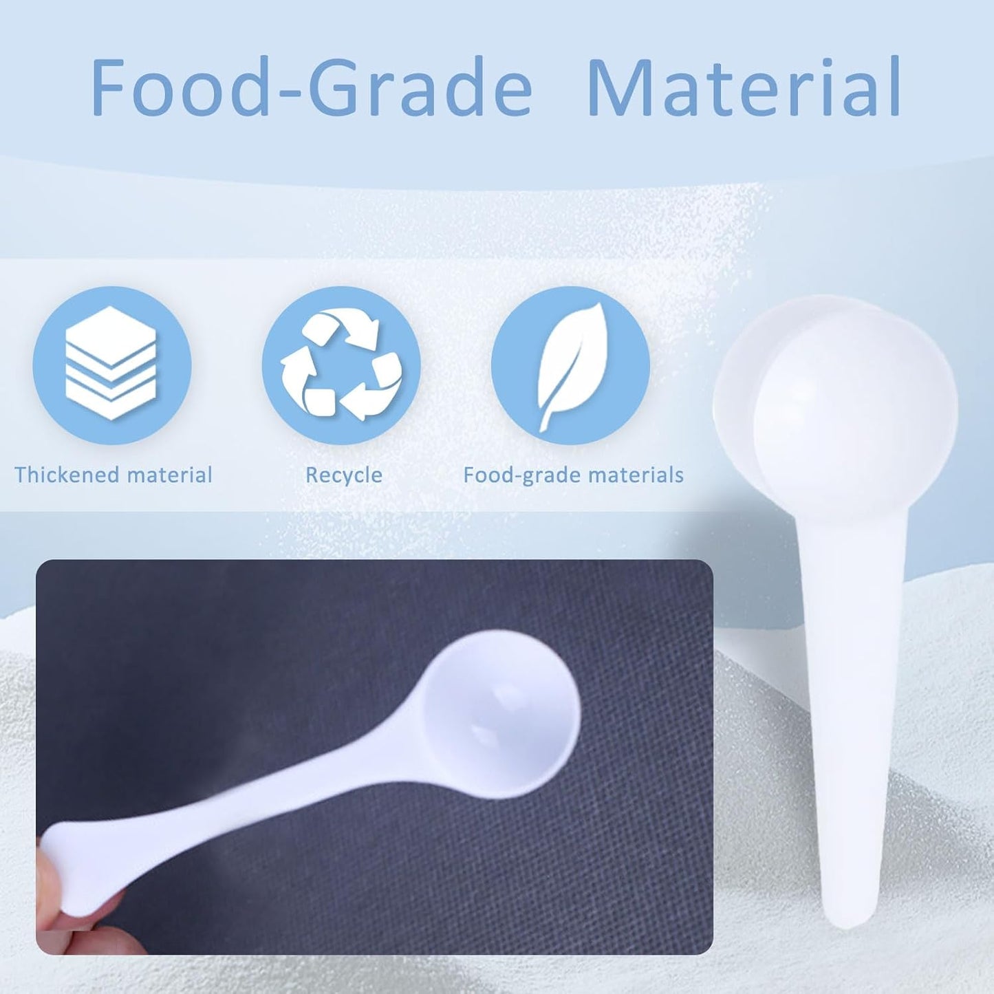 4 Packs Measuring Spoons Set 1g 3g 5g 10g Scoops for Coffee Protein Milk Powder Kitchen Tools for Accurate Measurements Spoons for Creatine Protein Formula Gram Measuring Scooper