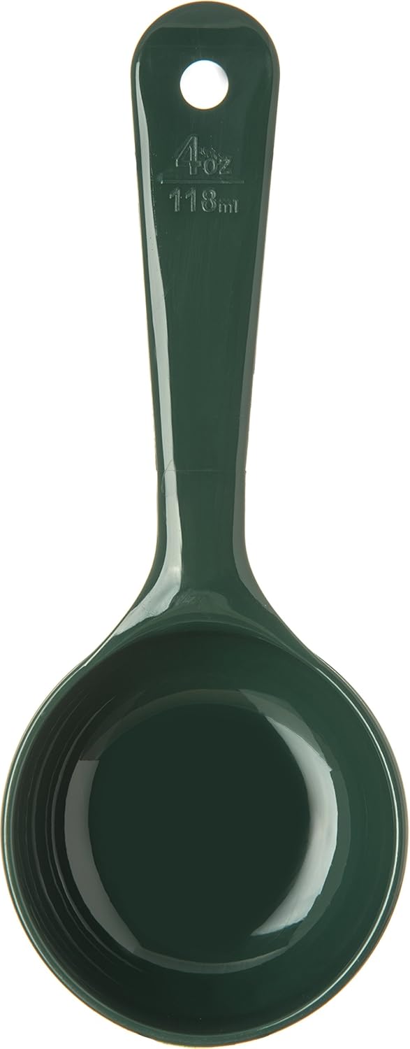 Carlisle FoodService Products 492104 Measure Miser Solid Measuring Spoon with Short Handle, 1 Ounce, Yellow