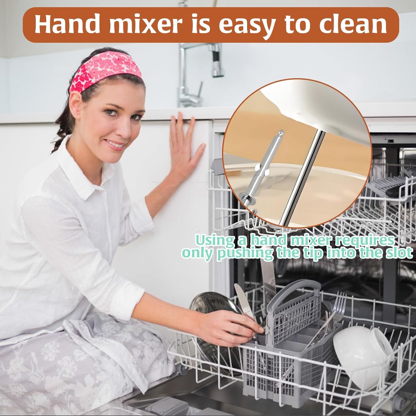 3Pcs Hand Mixer Beaters Dough Hook for Kitchen Aid, Stainless Steel Dough Hook for Kitchenaid Egg Beater Whisk Attachment for Kitchen Aide, Hand Mixer Attachment Restaurant Kitchen Accessories