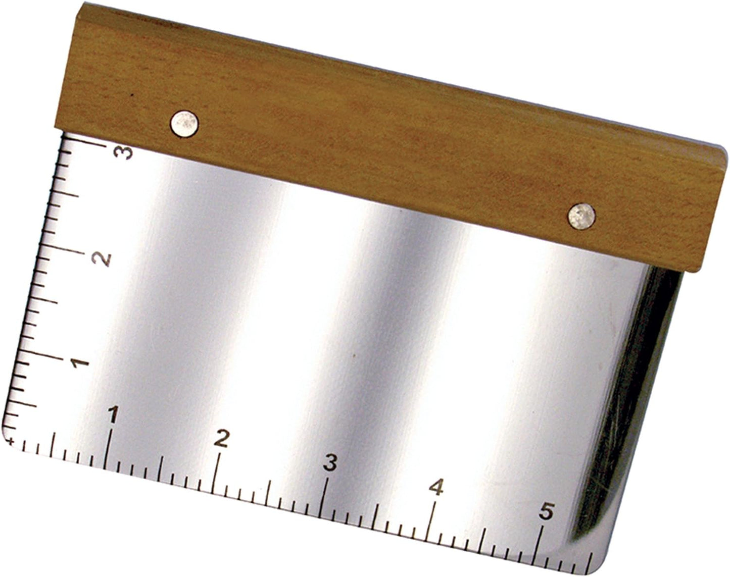 Fox Run Dough and Bowl Scraper, 4.75" Flat Edge Bench Scraper, Green