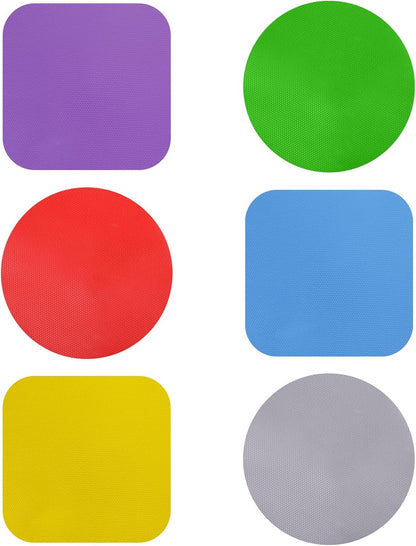 3 Pack Rubber Jar Opener, 3.7 Inch Round Silicone Jar Opener Gripper for Seniors with Arthritis Weak Hands, Non Slip Jars Lid Openers Kitchen Lid Cap Gripper Pads Multi-function Coasters
