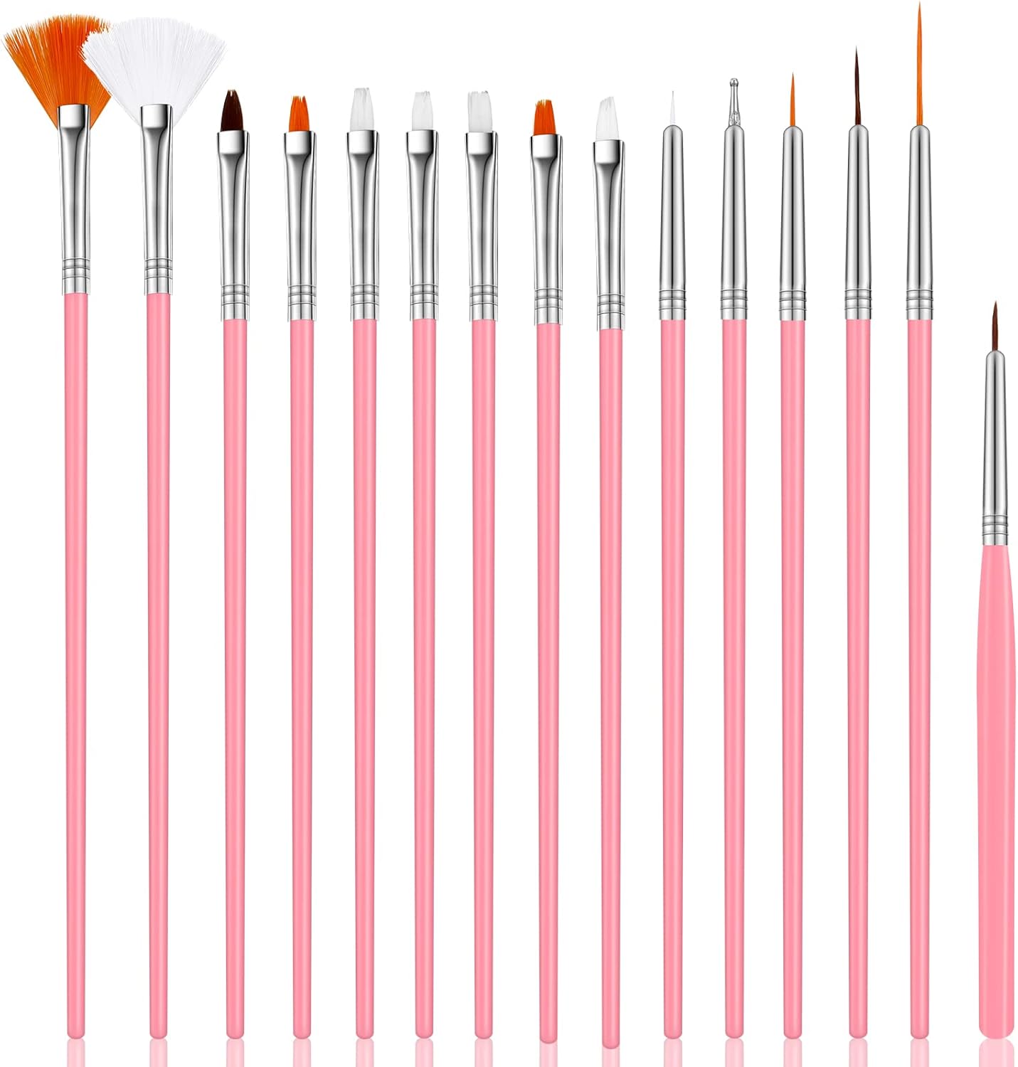 30 Pcs Cake Decorating Brushes Cake Painting Brushes Food Paint Brush Multiple Function Fondant Brush Cookie Brushes DIY Tool Set Cake Decorating Painting Tool Icing Pastry Brush for Baking (Pink)