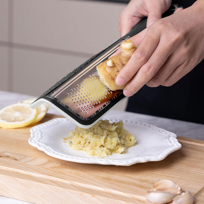 Cohesion Zester Grater Double-sided Graters for Kitchen - Kitchen Lemon Zester Tool for Cheese, Citrus, Garlic, Ginger, Nutmeg, Chocolate, Fruits, Vegetables with Sharp Premium Stainless Steel - Blue