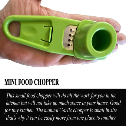 Angel's Peel Lounge Multipurpose Garlic Mincer and Garlic Crusher - Easy Squeeze Clean Garlic Press, Dishwasher Safe Sturdy Tool Compact and Portable Design for Extracts More Paste Per Clove - Pink