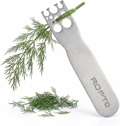 Stainless Steel Herb Stripper Tool with Handle – Metal Kale Leaf & Stem Remover for Rosemary, Thyme, Collard Greens