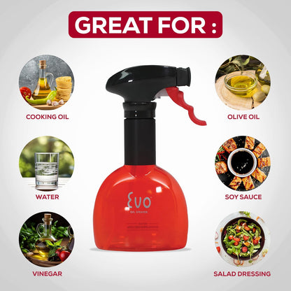 Evo Oil Sprayer Minis, Non-Aerosol for Olive, Cooking Oils, and Vinegars, 8-Ounce Capacity, 1 Each Yellow and Green