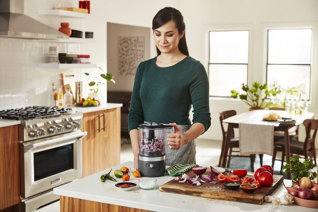KitchenAid 5 Cup Food Chopper KFC0516BM, Matte Black