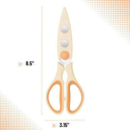 Mr. Pen- All Purpose Kitchen Shears with Protective Sheath, 8 Inch, Dishwasher Safe, Stainless Steel Food Scissors with Micro-Serrated Blades, Soft Grip Comfort Handle, Durable Utility Kitchen Shears