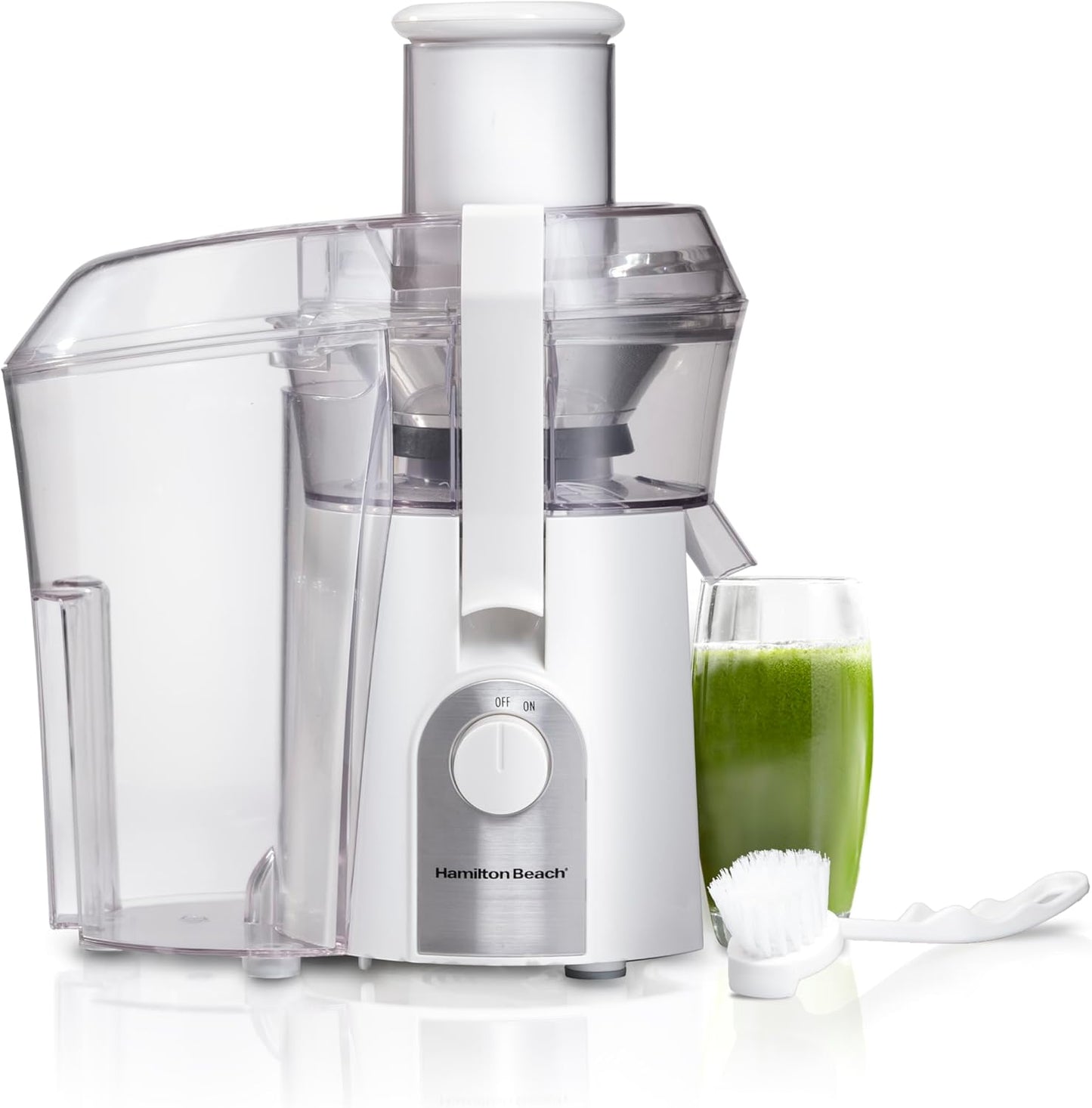 Hamilton Beach Juicer Machine, Big Mouth 3” Feed Chute for Whole Fruits and Vegetables, Easy to Clean, Centrifugal Extractor, Vegetable & Fruit Juicer, BPA Free, 800W Motor, Black