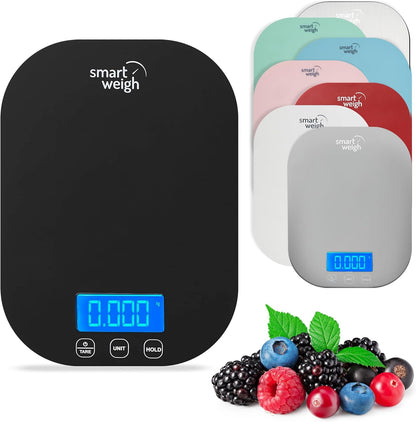 Smart Weigh Mint Green Digital Kitchen Scale for Cooking, Weight Loss, Calorie Tracking, Baking, Food Portion Control, and Meal Prep - Accurate Measurements in Grams and Ounces
