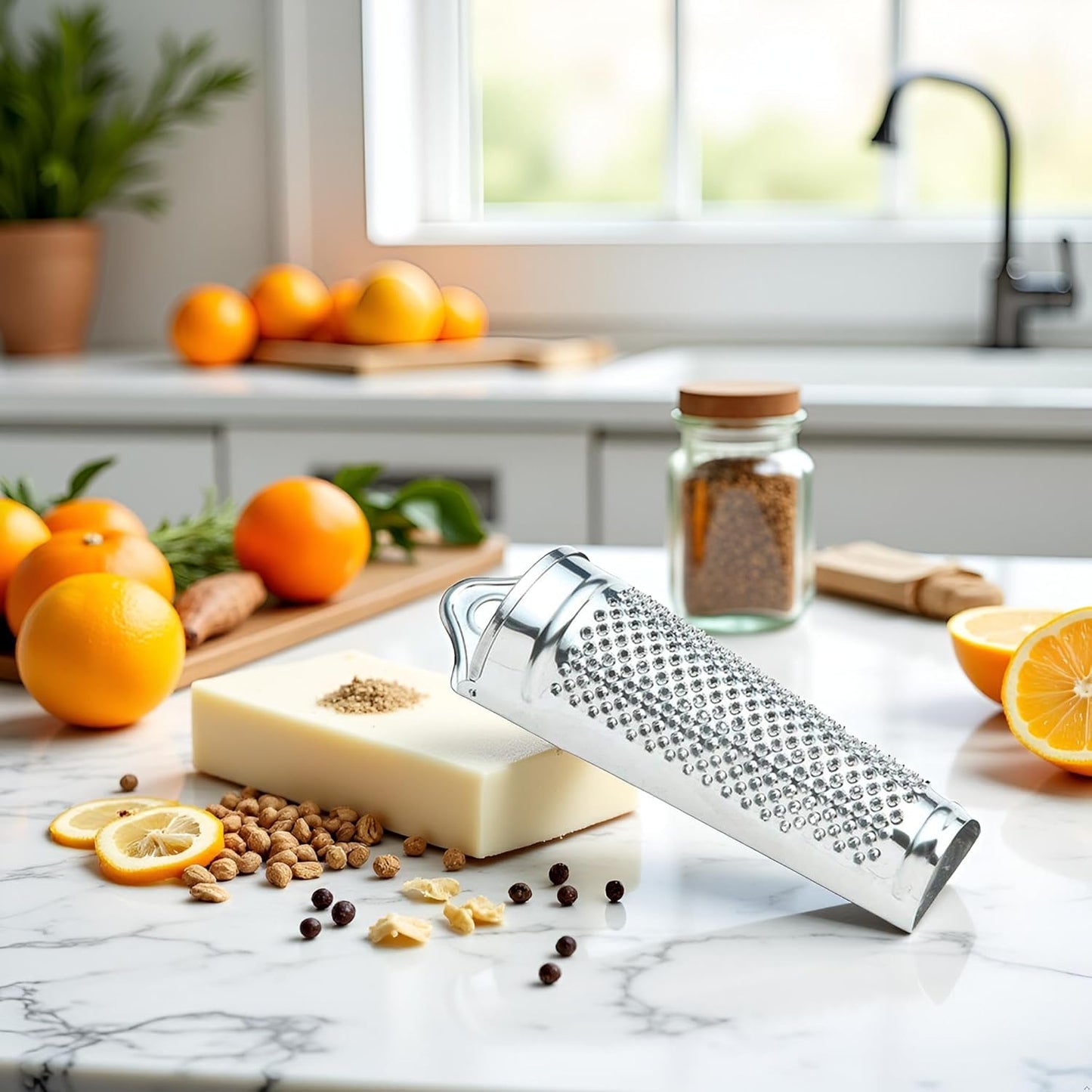 Silver Multifunctional Kitchen Stainless Steel Ginger Garlic Nutmeg Grater Nut Walnut Lemon Hand Planer Tool Lemon ZesterDurable and Professional Kitchen Tool Garlic Presses