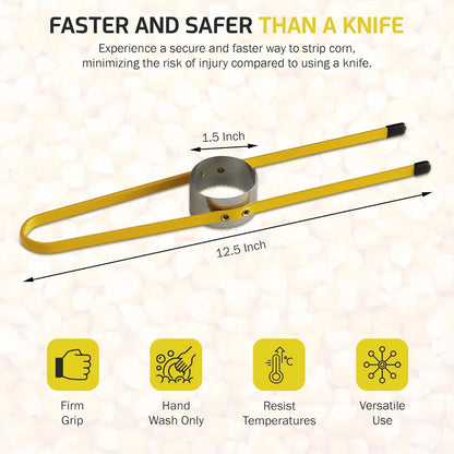 OCS Parts Stainless Steel Corn Stripper with 1.5-Inch Adjustable Serrated Blade | Strips Cobs of Corn Quick and Easy