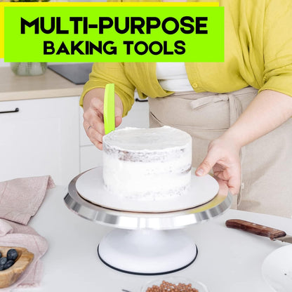 Hard Bench Scraper Dough Scraper - SURDOCA 5.31x3.64'' BPA Free PP Plastic Pastry Bread Baking Making Tools, Cake Bowl Pastry Baking Supplies Cake Dough Fondant Icing Smoother, Green+Pink+White