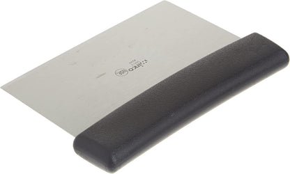 Winco Stainless Steel Dough Scraper with Wood Handle