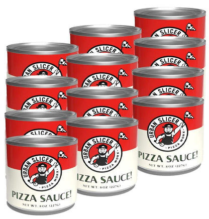 Urban Slicer Pizza Worx - Pizza Sauce! - Authentic, Rich Tomato Sauce - Gourmet, Ready-to-Use on Pizzas - 8 oz. Cans - 3 Pack