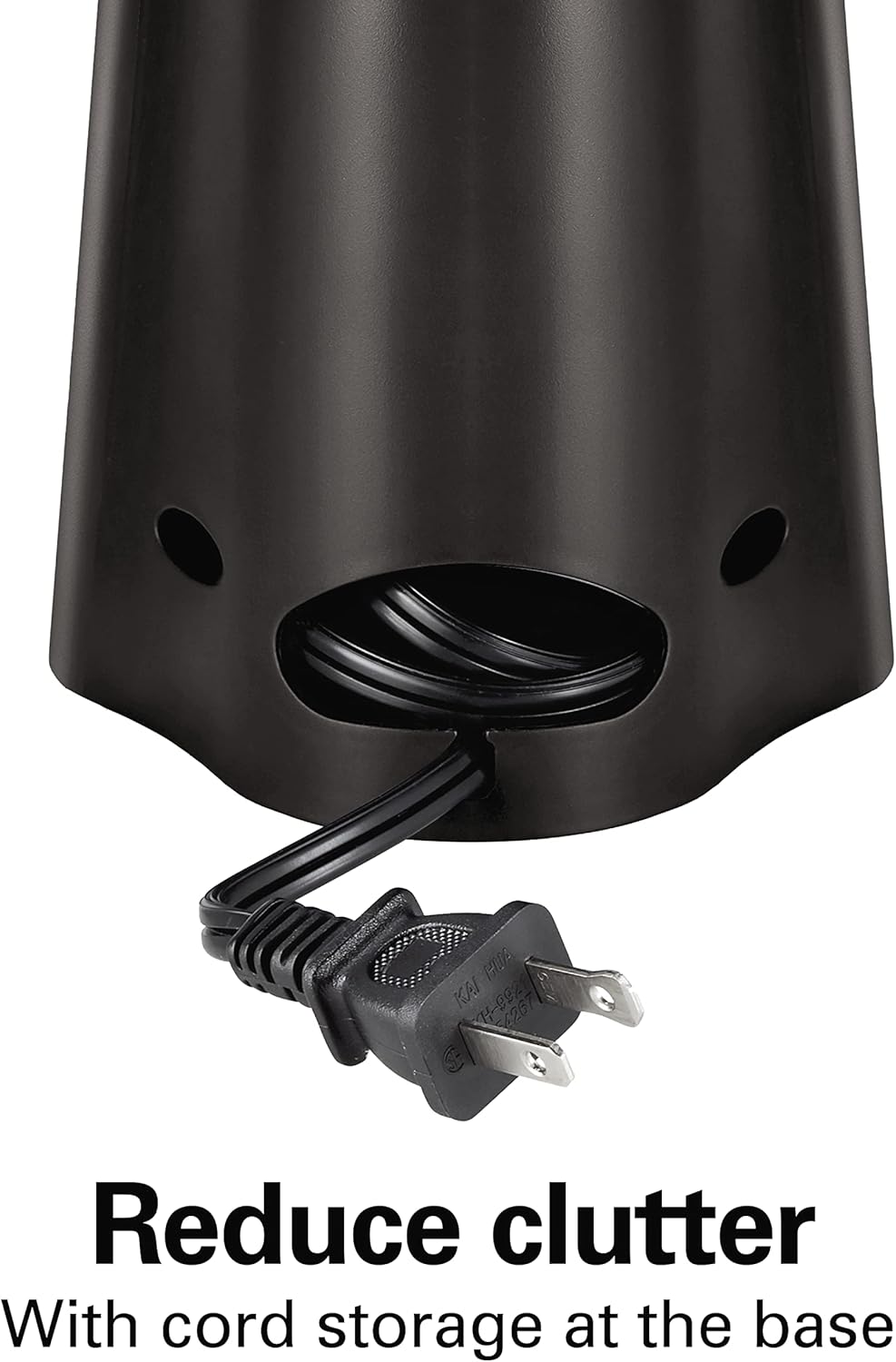 Hamilton Beach Extra-Tall Electric Automatic Can Opener with Easy-Clean Detachable Cutting Lever, Cord Storage, Knife Sharpener, Black (76702)