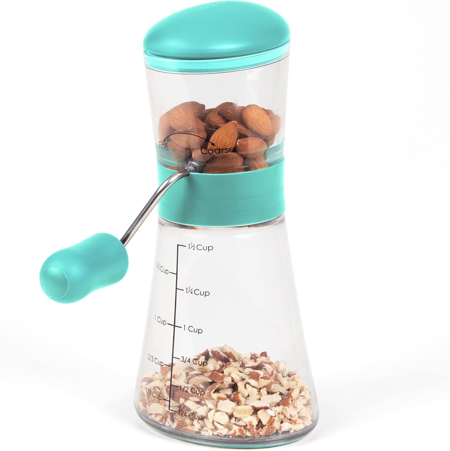 Prepworks by Progressive Nut Chopper with Non-Skid Base, Red