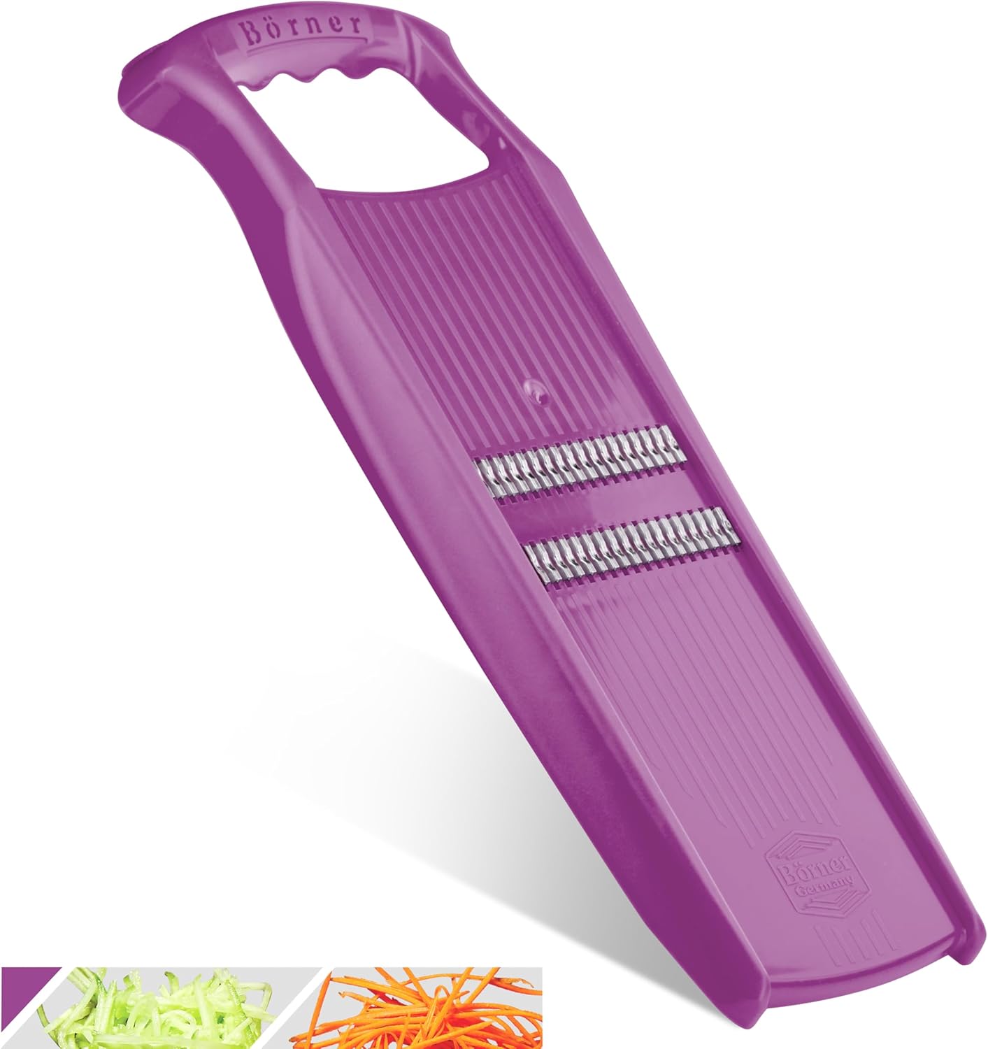BORNER Roko PowerLine | Vegetable Grater Börner - Quality Made in Germany, Color:Orange