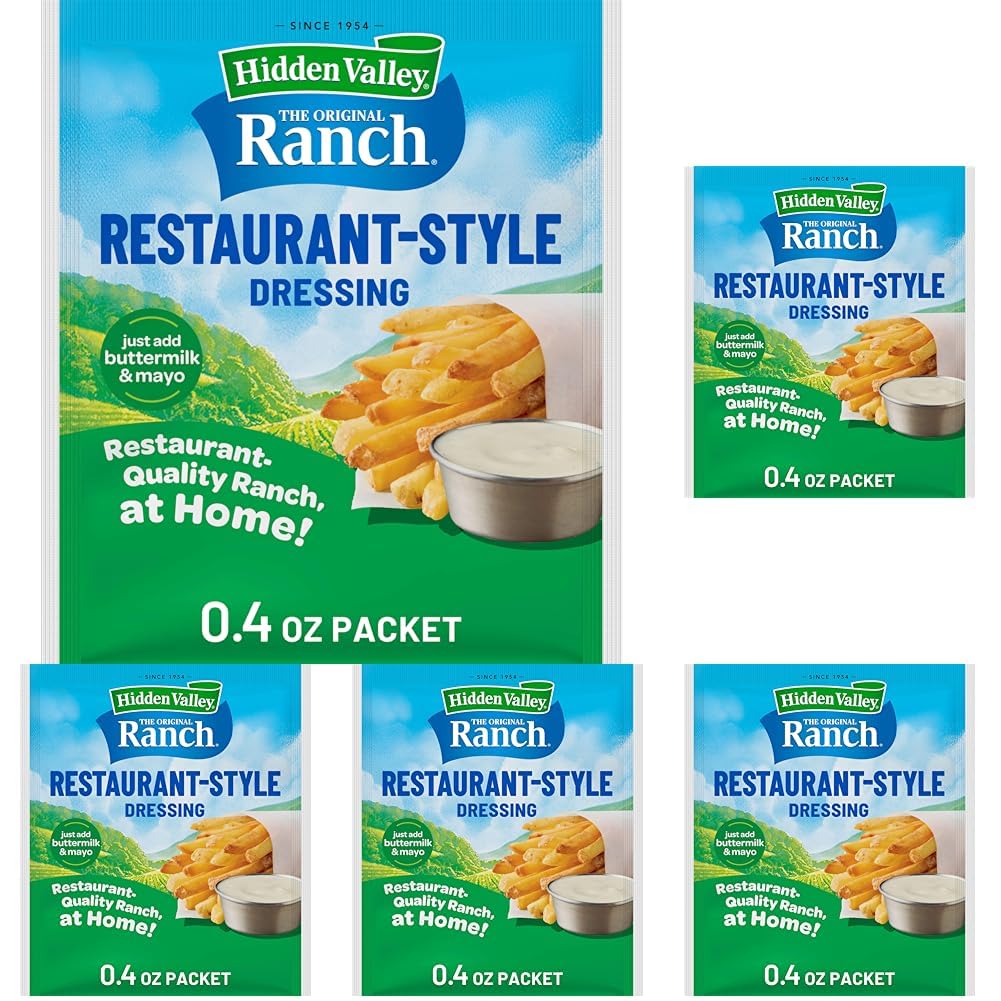 Hidden Valley Original Ranch Restaurant Style Dressing Recipe Mix, 0.4 Ounce (Package May Vary)
